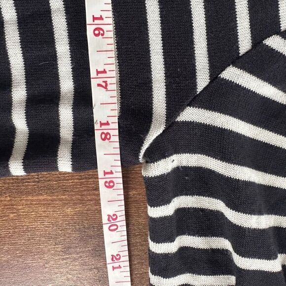 Caslon Women's Black and White Nautical Striped Knit Dress Size S - Picture 10 of 11